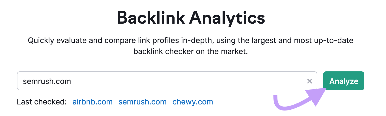 "sr01.amztools.in" domain entered into the Backlinks tool search bar