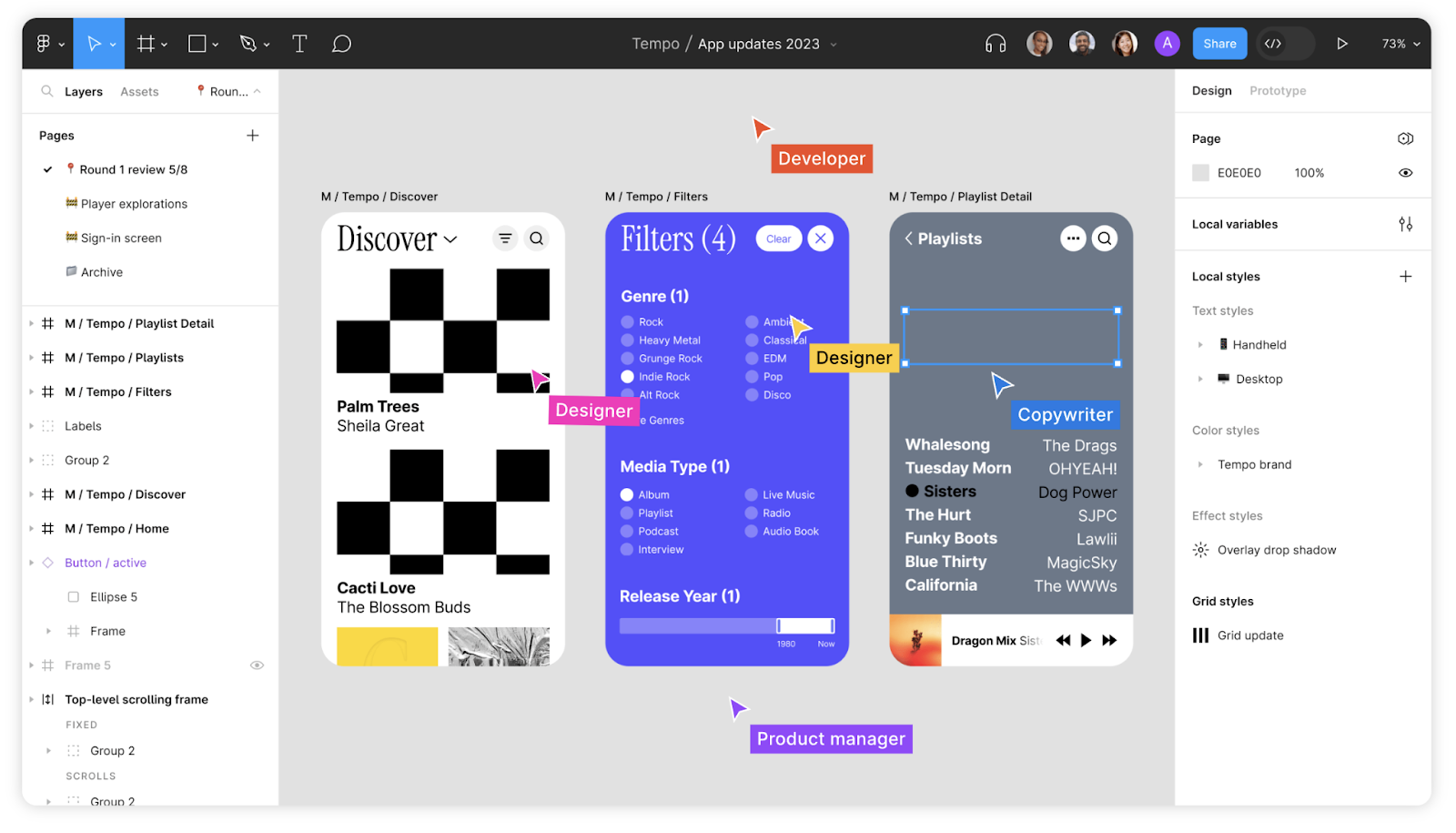 Figma' user interface