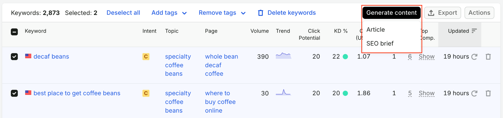 Keyword Strategy Builder image 11